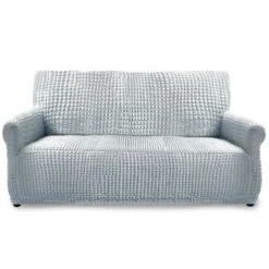 Housse De Canapé & Housse De Fauteuil Extensible -Intexoo Shop housse de canape housse de fauteuil extensible gris 2