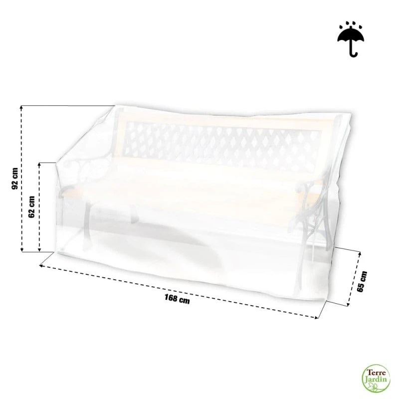 Housse De Protection Pour Banc De Jardin 2 Housse De Protection Pour Banc De Jardin - Image 2