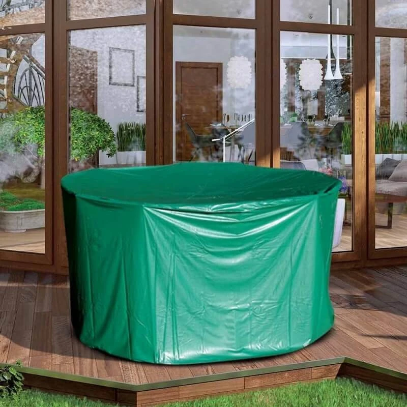 Housse De Protection PVC Table Ronde De Jardin - Extérieur 3 Housse De Protection PVC Table Ronde De Jardin - Extérieur - Image 3
