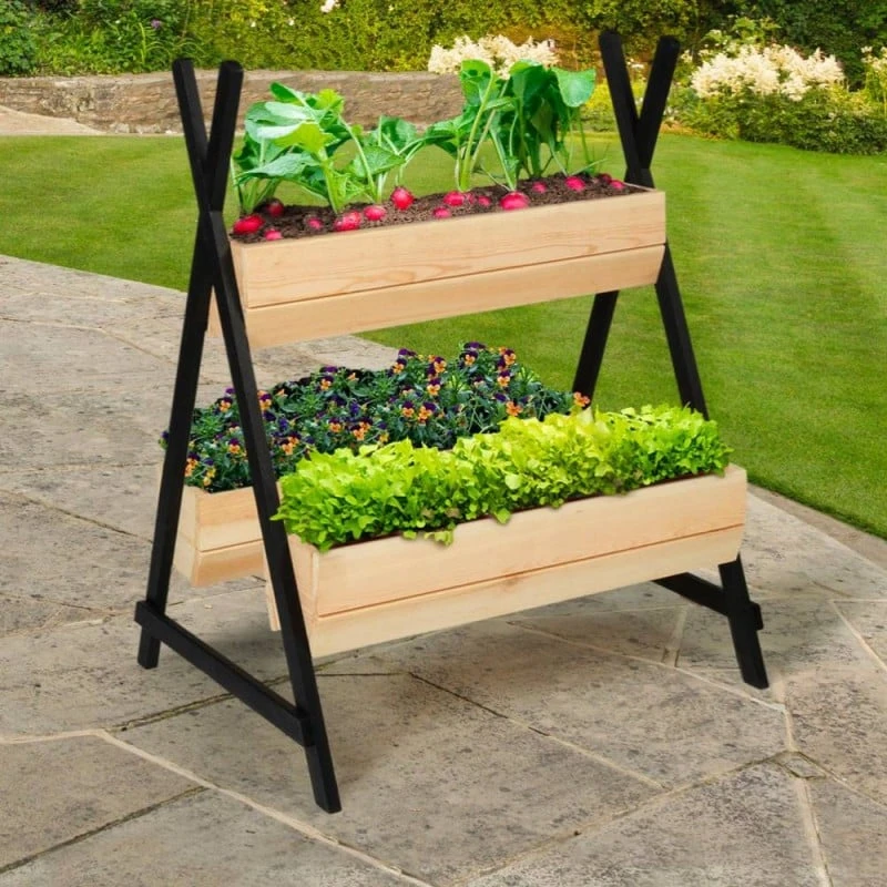 Jardinière En Bois Sur Pieds 3 Bacs "tipito" 4 Jardinière En Bois Sur Pieds 3 Bacs "tipito" - Image 4