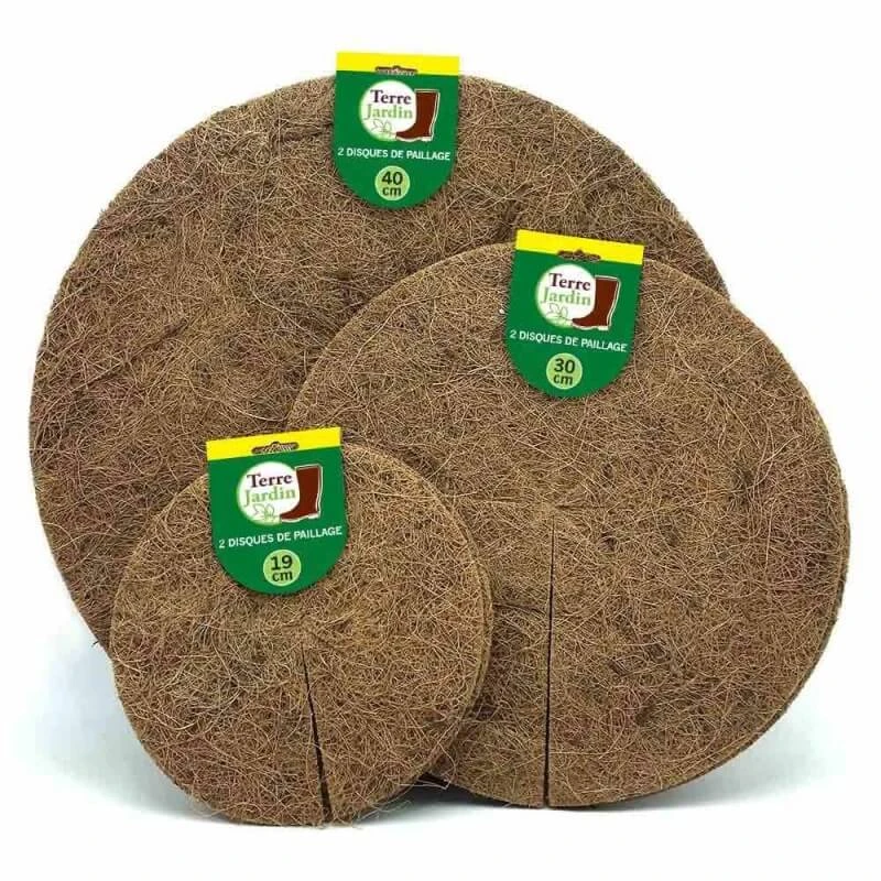Lot De 2 Disques De Paillage Coco Fibres Naturelles 2 Lot De 2 Disques De Paillage Coco Fibres Naturelles - Image 2