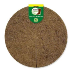Lot De 2 Disques De Paillage Coco Fibres Naturelles 10 Lot De 2 Disques De Paillage Coco Fibres Naturelles -Intexoo Shop lot de 2 disques de paillage coco fibres naturelles 4