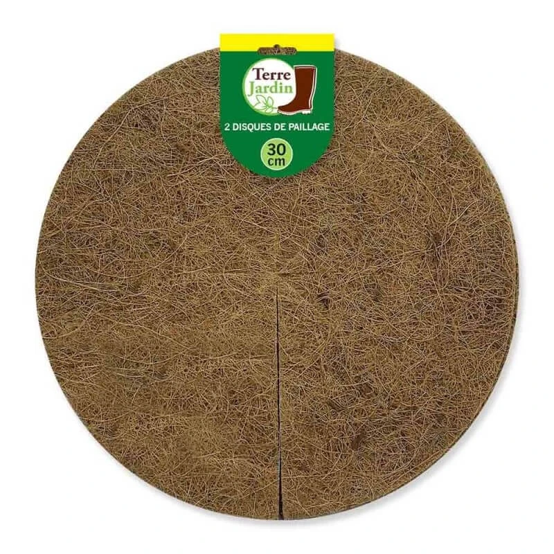Lot De 2 Disques De Paillage Coco Fibres Naturelles 5 Lot De 2 Disques De Paillage Coco Fibres Naturelles - Image 5