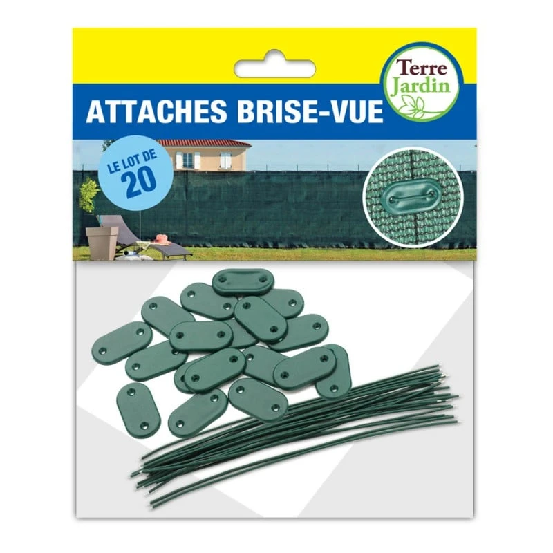 Lot De 20 Attaches Brise Vue 2 Lot De 20 Attaches Brise Vue - Image 2