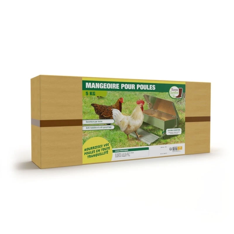 Mangeoire Pour Poules à Pédale - 5kg 4 Mangeoire Pour Poules à Pédale - 5kg - Image 4
