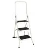 Marchepied Escabeau Acier 3 Marches Larges Sécurité