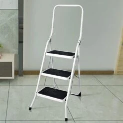 Marchepied Escabeau Acier 3 Marches Larges Sécurité 7 Marchepied Escabeau Acier 3 Marches Larges Sécurité -Intexoo Shop marche pied 3 marches 3