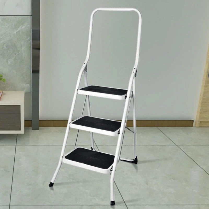 Marchepied Escabeau Acier 3 Marches Larges Sécurité 4 Marchepied Escabeau Acier 3 Marches Larges Sécurité - Image 4