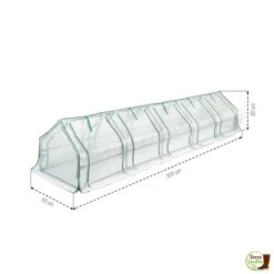 Mini Serre Tunnel 3 Mètres Avec Fenêtres -Intexoo Shop mini serre tunnel 3 metres avec fenetres 2