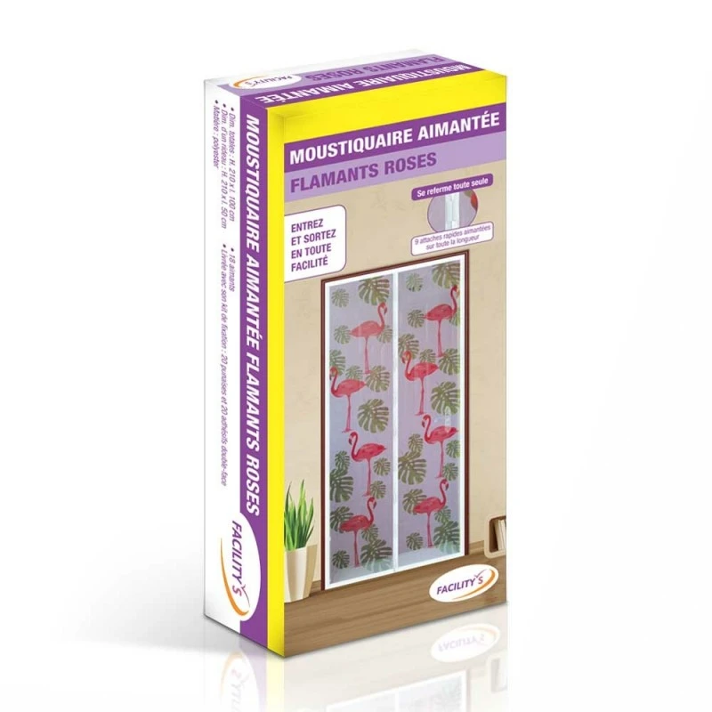 Moustiquaire Porte Coulissante Motif Flamant Rose 8 Moustiquaire Porte Coulissante Motif Flamant Rose - Image 8