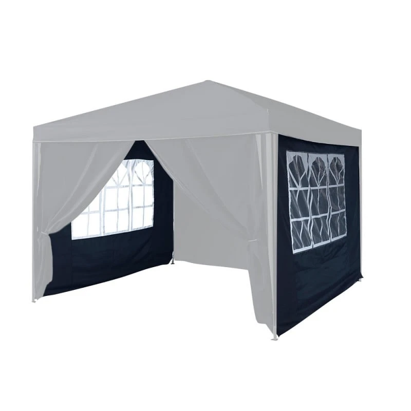 Mur Fenêtre Pour Tonnelle Pliante Bleu 3x3 M 2 Mur Fenêtre Pour Tonnelle Pliante Bleu 3x3 M - Image 2