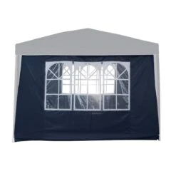 Mur Fenêtre Pour Tonnelle Pliante Bleu 3x3 M