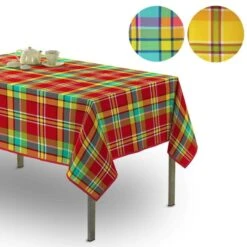 Nappe Rectangulaire Anti Tache à Carreaux