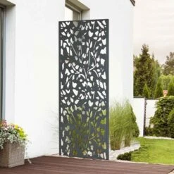 Panneau Décoratif Extérieur Métal 160 X 60 Cm -Intexoo Shop panneau decoratif exterieur metal 2