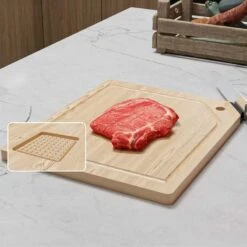 Planche à Découper En Bois Avec Aiguiseur De Couteaux Intégré 9 Planche à Découper En Bois Avec Aiguiseur De Couteaux Intégré -Intexoo Shop planche a decouper en bois multifonction 4