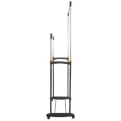 Portant Vêtement à Roulettes Double Avec Hauteur Réglable 6 Portant Vêtement à Roulettes Double Avec Hauteur Réglable -Intexoo Shop portant vetement roulettes grand 2