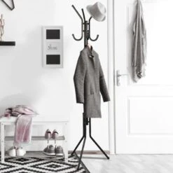Porte Manteau Métal Noir 5 Porte Manteau Métal Noir -Intexoo Shop porte manteau metal noir 2