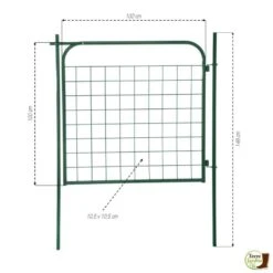 Portillon De Jardin Vert -Intexoo Shop portillon de jardin vert 100 x 100 cm 2