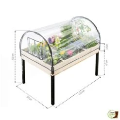 Potager Sur Pied "Batignolles" Avec Serre Intégrée -Intexoo Shop potager sur pied avec serre 2