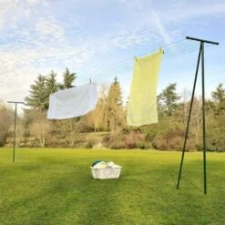 Poteaux D'étendage Extérieur (par 2) 5 Poteaux D'étendage Extérieur (par 2) -Intexoo Shop poteaux a linge etendage exterieur 2