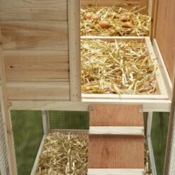 Poulailler Bois Avec Pondoir -Intexoo Shop poulailler bois avec pondoir 172 x 110 x 64 cm 5