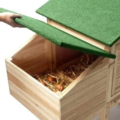 Poulailler Bois Avec Pondoir -Intexoo Shop poulailler bois avec pondoir 172 x 110 x 64 cm 7