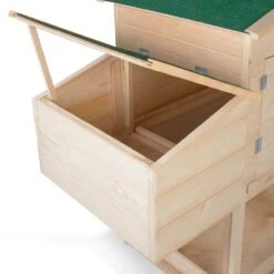 Poulailler Bois Avec Pondoir Et Balançoire -Intexoo Shop poulailler bois avec pondoir et balancoire 4