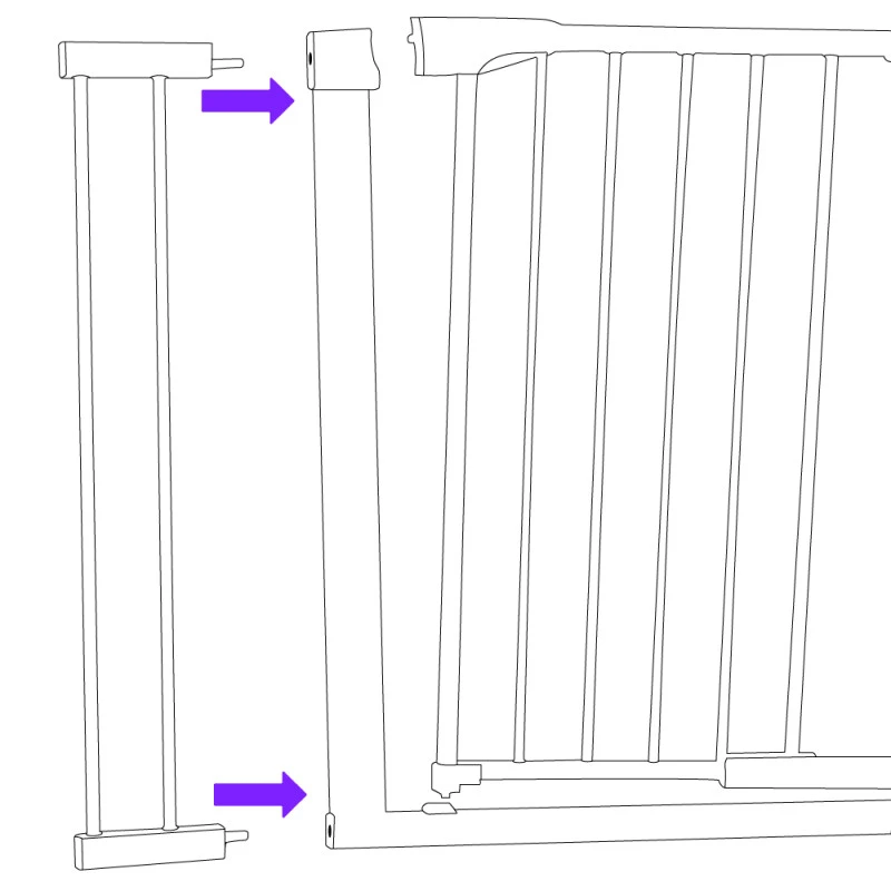 Rallonge Pour Barrière De Sécurité Escalier Sans Perçage Pour Enfant, Bébé, Chien 5 Rallonge Pour Barrière De Sécurité Escalier Sans Perçage Pour Enfant, Bébé, Chien - Image 5