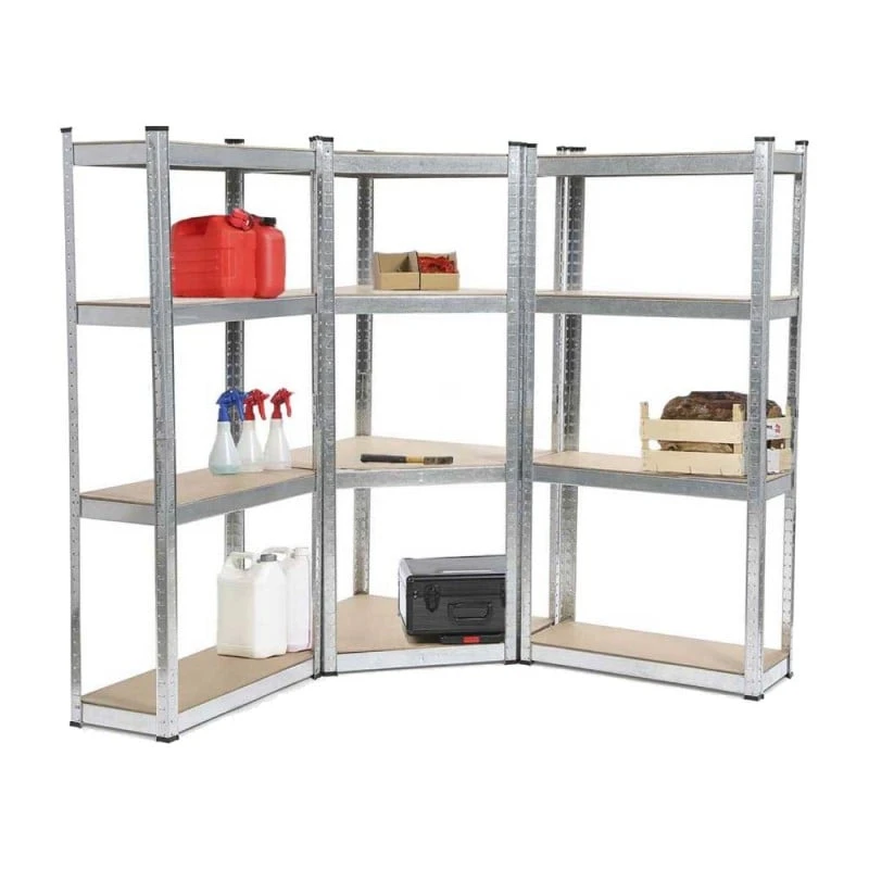 Triple étagère D'angle Pour Charges Lourdes - 4 Niveaux 2 Triple étagère D'angle Pour Charges Lourdes - 4 Niveaux - Image 2