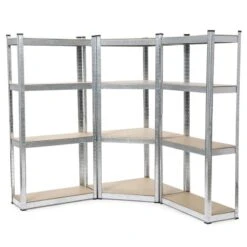 Triple étagère D'angle Pour Charges Lourdes - 4 Niveaux