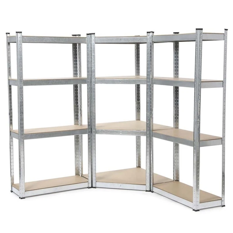 Triple étagère D'angle Pour Charges Lourdes - 4 Niveaux 1 Triple étagère D'angle Pour Charges Lourdes - 4 Niveaux