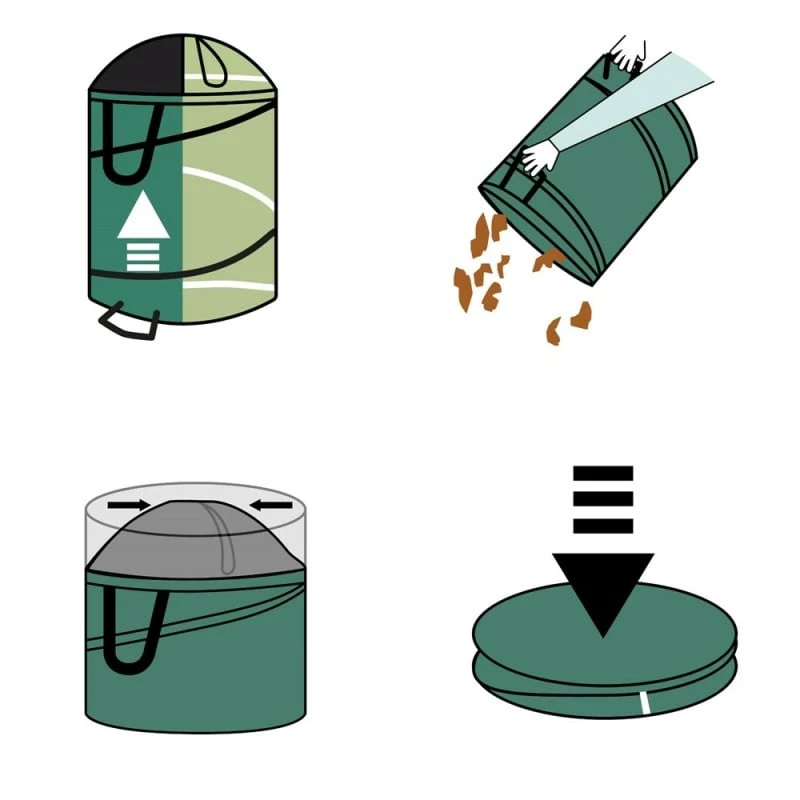 Sac Pour Déchets Verts De Jardin Pop Up 100 L - Lot De 3 4 Sac Pour Déchets Verts De Jardin Pop Up 100 L - Lot De 3 - Image 4