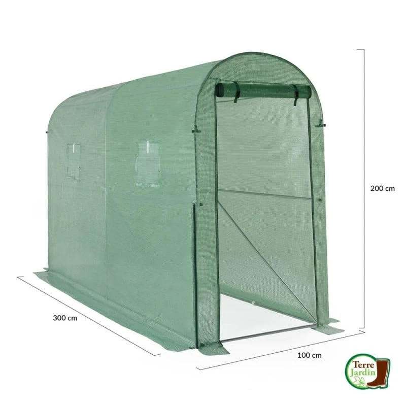 Serre Spéciale Tomates Avec Fenêtres Moustiquaire Et Porte Zippée 2 Serre Spéciale Tomates Avec Fenêtres Moustiquaire Et Porte Zippée - Image 2