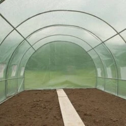 Serre De Jardin Tunnel 18m2 Renforcée -Intexoo Shop serre de jardin tunnel 18m2 6x3x2 2