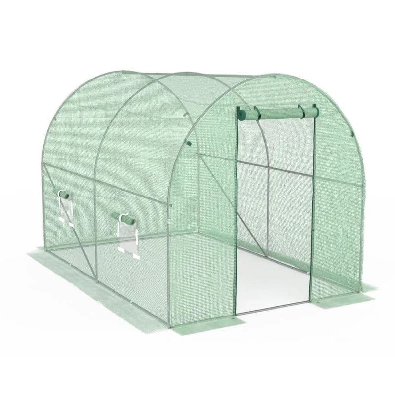 Serre Tunnel De Jardin 6M² Avec Bâche Renforcée 1 Serre Tunnel De Jardin 6M² Avec Bâche Renforcée