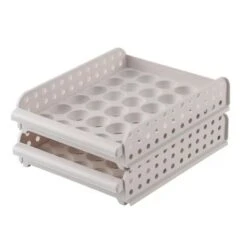 Support à œufs Empilable Et Coulissant - Lot De 2