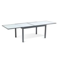Table De Jardin Extensible En Verre Trempé