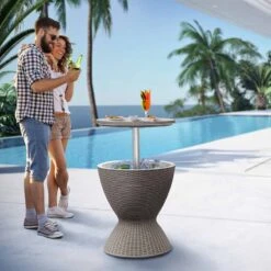 Table Glacière Cool Bar Imitation Rotin 6 Table Glacière Cool Bar Imitation Rotin -Intexoo Shop table glaciere cool bar imitation rotin 2