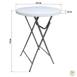 Table Mange Debout Pliante -Intexoo Shop table mange debout pliante 2