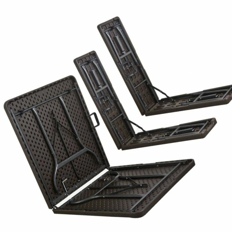 Lot Table Pliante 8 Personnes "effet Bois" + 2 Bancs 4 Pers 2 Lot Table Pliante 8 Personnes "effet Bois" + 2 Bancs 4 Pers - Image 2