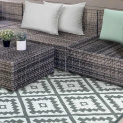 Tapis Extérieur Rectangulaire Réversible -Intexoo Shop tapis exterieur rectangulaire 7