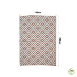 Tapis Extérieur Réversible Pour Balcon Et Terrasse Terracotta -Intexoo Shop tapis exterieur reversible pour balcon et terrasse terracotta 8
