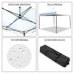 Tonnelle Pliante 3 X 3 Professionnelle, Tente/chapiteau Pour Marchés, Foires... 20 Tonnelle Pliante 3 X 3 Professionnelle, Tente/chapiteau Pour Marchés, Foires... -Intexoo Shop tonnelle pliante 3 x 3 m 5