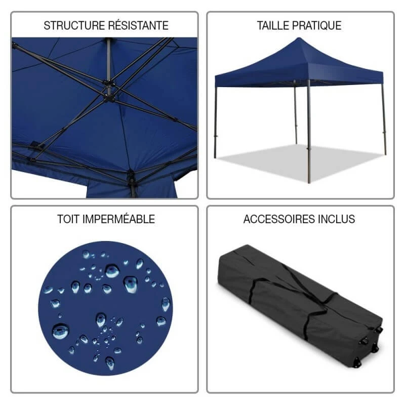 Tonnelle Pliante 3 X 3 Professionnelle, Tente/chapiteau Pour Marchés, Foires... 8 Tonnelle Pliante 3 X 3 Professionnelle, Tente/chapiteau Pour Marchés, Foires... - Image 8