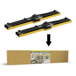 Tréteaux Réglables Télescopiques - Vendu Par 2 -Intexoo Shop treteau reglable telescopique 3