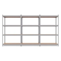 Triple étagère Charges Lourdes En Métal, 2m10 De Linéaire, 12 Plateaux 9 Triple étagère Charges Lourdes En Métal, 2m10 De Linéaire, 12 Plateaux -Intexoo Shop triple etagere charges lourdes en metal 2m10 de lineaire 12 plateaux 2