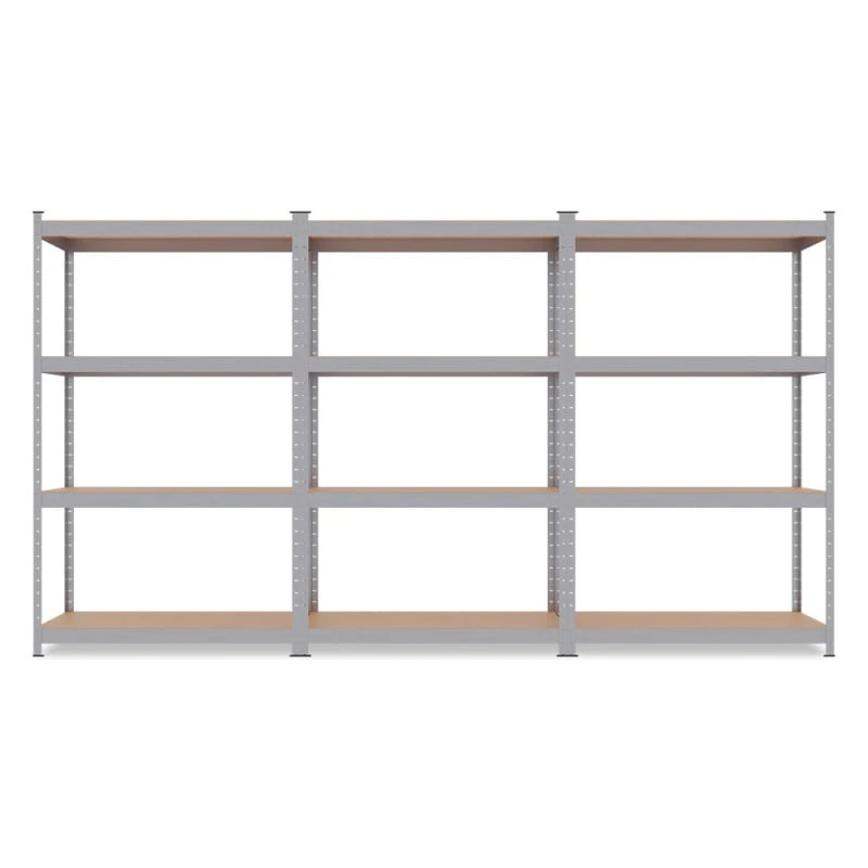 Triple étagère Charges Lourdes En Métal, 2m10 De Linéaire, 12 Plateaux 3 Triple étagère Charges Lourdes En Métal, 2m10 De Linéaire, 12 Plateaux - Image 3