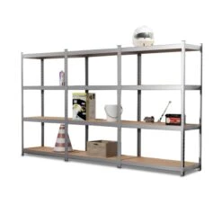 Triple étagère Charges Lourdes En Métal, 2m10 De Linéaire, 12 Plateaux 11 Triple étagère Charges Lourdes En Métal, 2m10 De Linéaire, 12 Plateaux -Intexoo Shop triple etagere charges lourdes en metal 2m10 de lineaire 12 plateaux 4