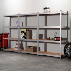 Triple étagère Charges Lourdes En Métal, 2m10 De Linéaire, 12 Plateaux 12 Triple étagère Charges Lourdes En Métal, 2m10 De Linéaire, 12 Plateaux -Intexoo Shop triple etagere charges lourdes en metal 2m10 de lineaire 12 plateaux 5