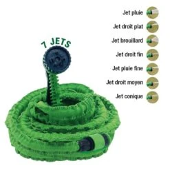 Tuyau D'arrosage Extensible Avec Pistolet -Intexoo Shop tuyau arrosage plat extensible avec pistolet d arrosage 4